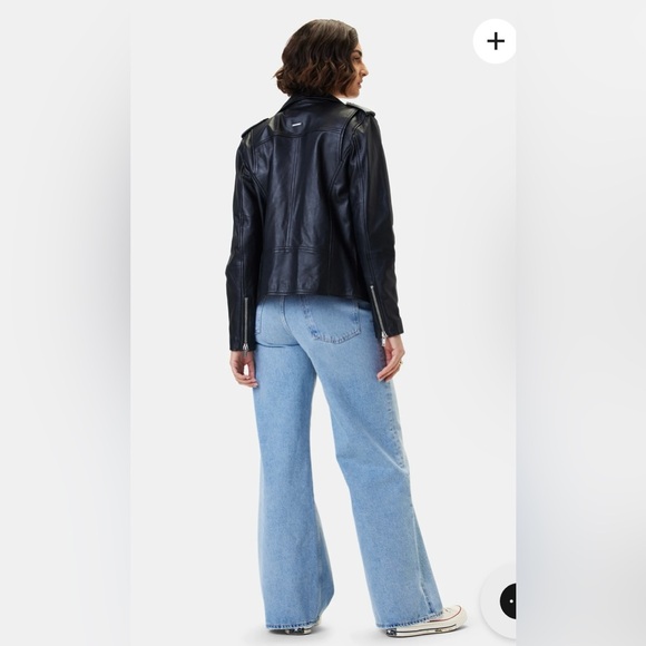 Amour Vert Deadwood recycled leather jacket size 38 - Picture 2 of 12